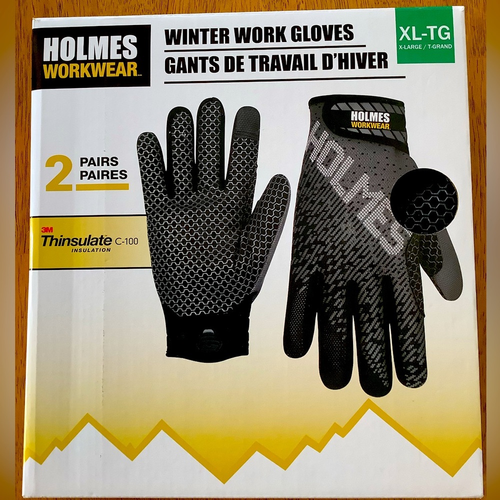 Holmes Workwear WINTER GLOVES , 2 Pairs , BRAND NEW 🧤